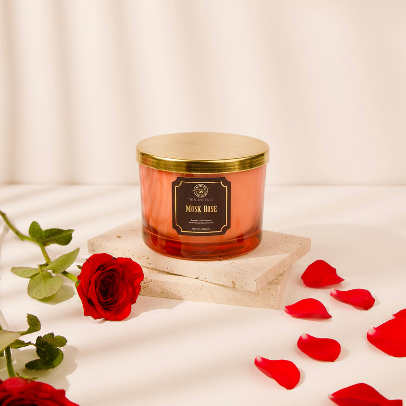 MUSK ROSE XL SCENTED CANDLES
