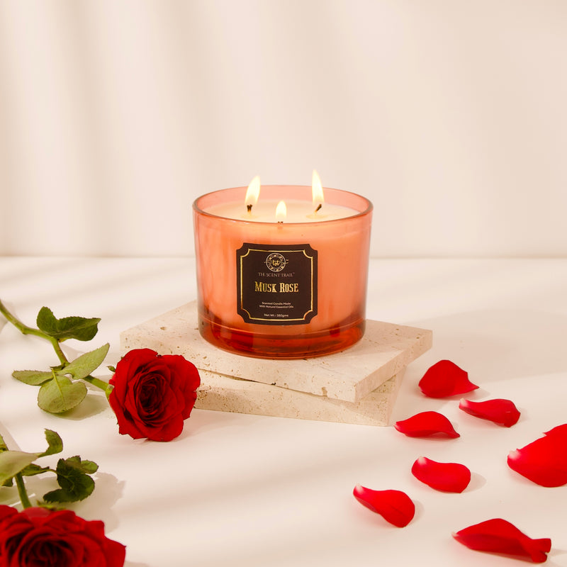 MUSK ROSE XL SCENTED CANDLES
