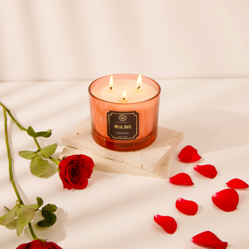 MUSK ROSE XL SCENTED CANDLES