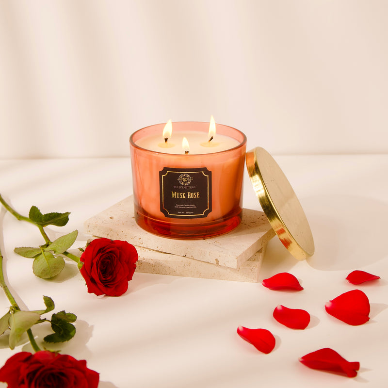 MUSK ROSE XL SCENTED CANDLES