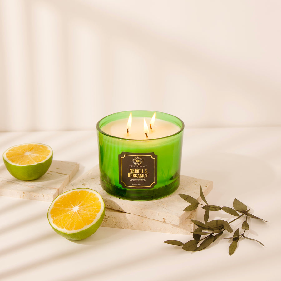 NEROLI & BERGAMOT XL SCENTED CANDLES